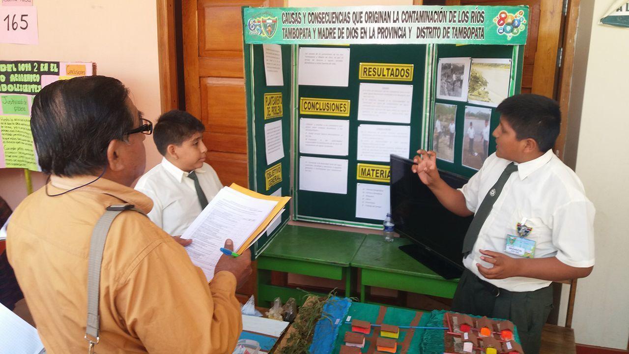Estudiantes de Madre de Dios participan en feria de Ciencia y Tecnología