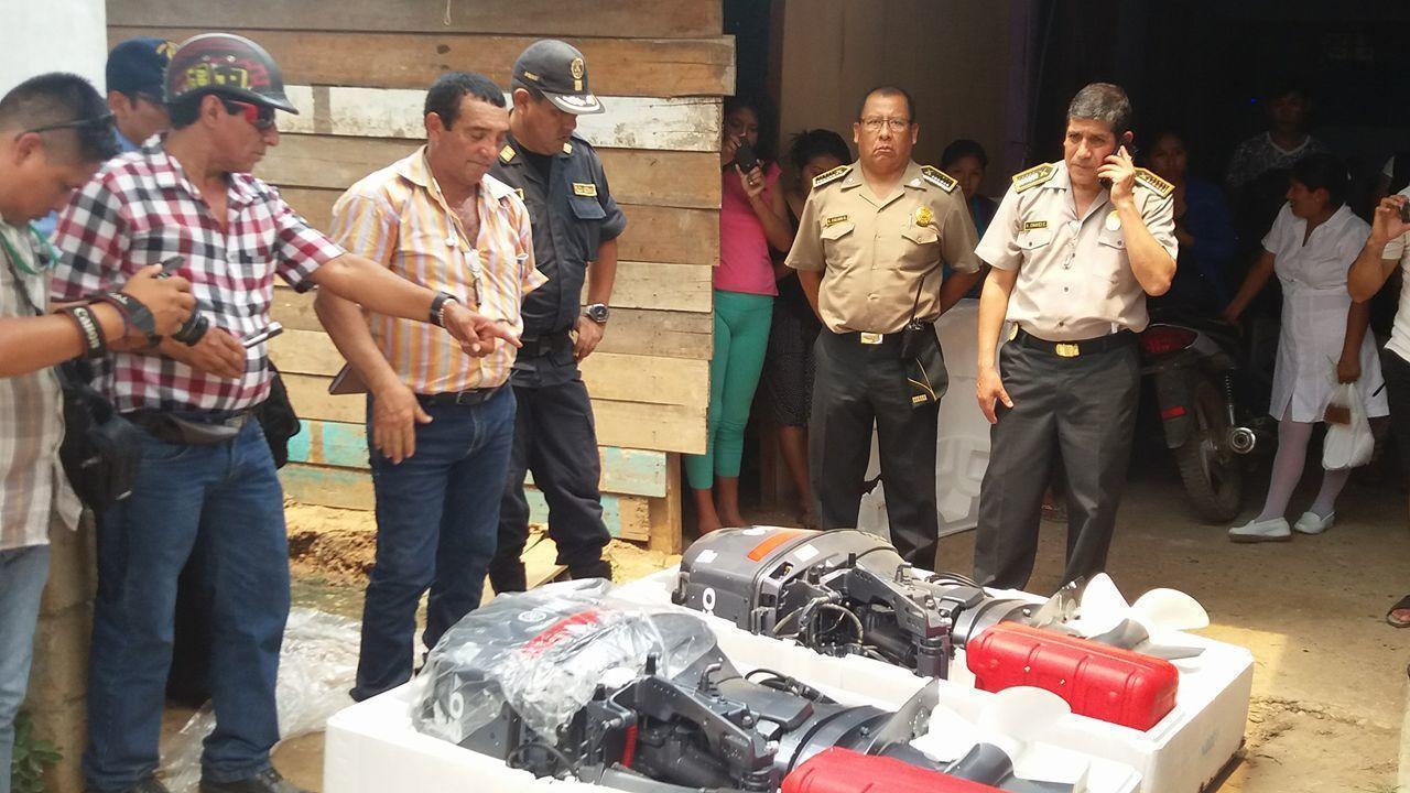 Recuperan cuatro de los seis motores fuera de borda robados del ex Inrena