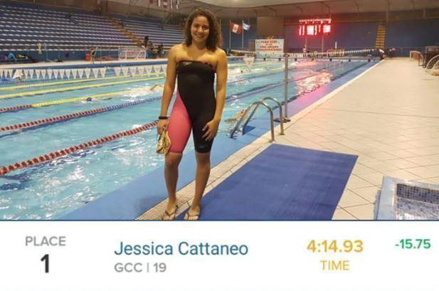 Jessica Cattaneo bate dos records nacionales y clasifica a mundial
