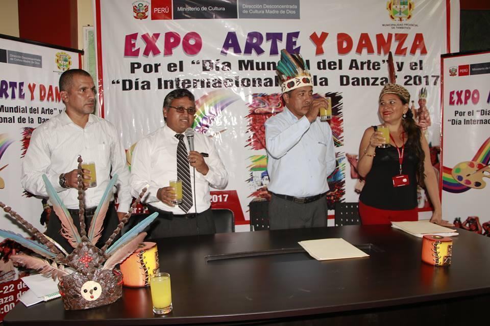 Municipalidad Provincial de Tambopata realiza ceremonia de lanzamiento por celebrarse el día internacional de la danza y arte