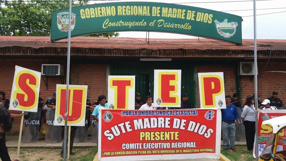 Sutep Madre de Dios se unirá a huelga de docentes de Cusco