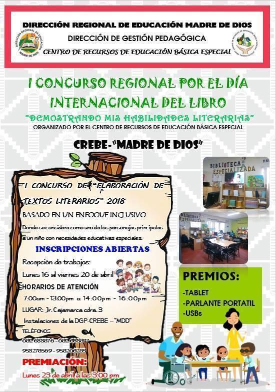 Solo un cuento representará a cada escuela. Fuente: CREBE