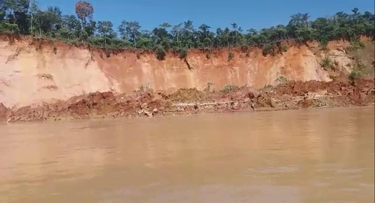 Así quedó la zona afectada por el derrumbe. Fuente: Fenamad.