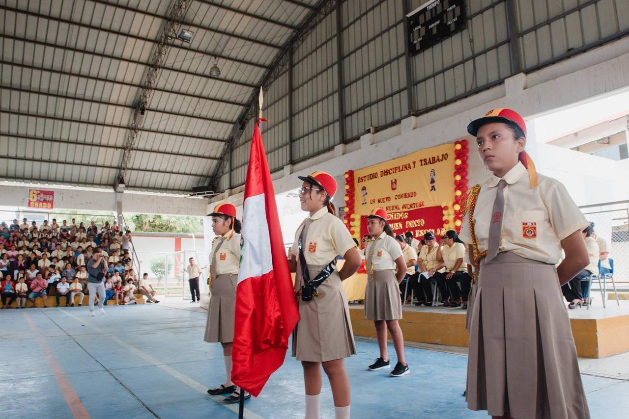 Se realizó una ceremonia para dar inicio al año escolar 2019. Foto: Goremad.
