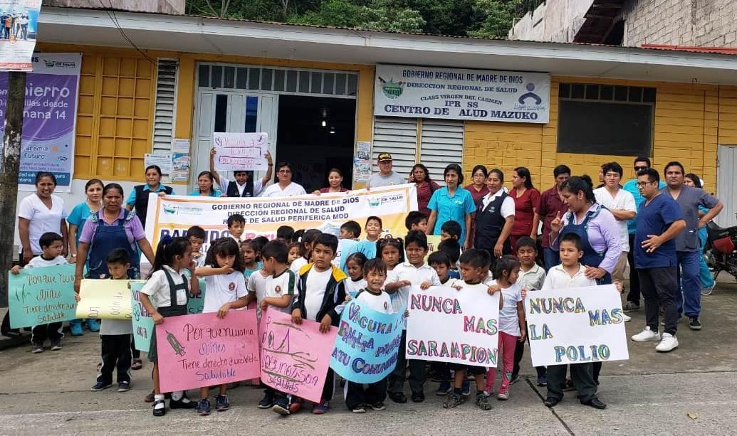 También se visitará a las comunidades nativas de la región. Foto: Diresa Madre de Dios.