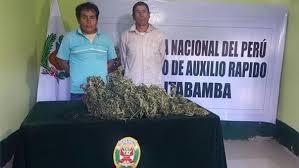 Puerto Maldonado: PNP detiene a tres individuos con 48 kilos de marihuana