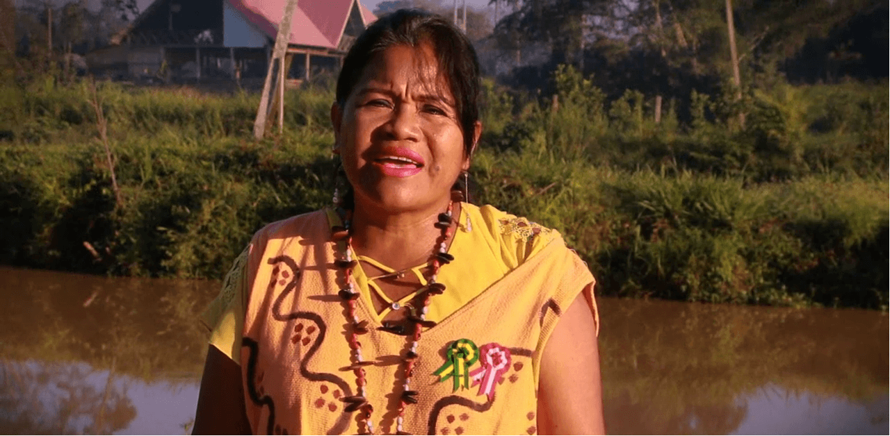 Promotora de la comunidad nativa Arazaria