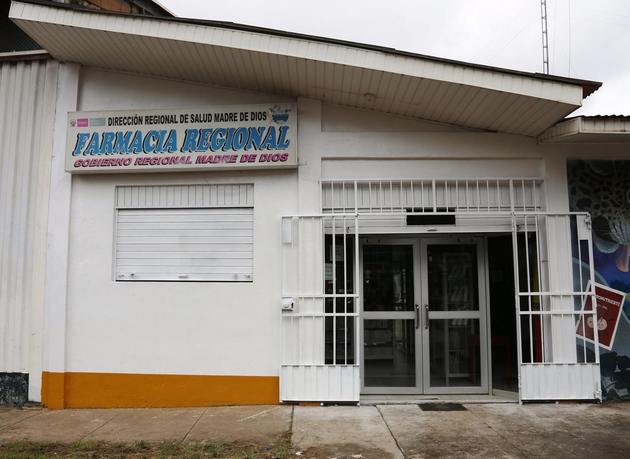 foto referencial. Farmacia regional de Madre de Dios. Fuente: Diresa.