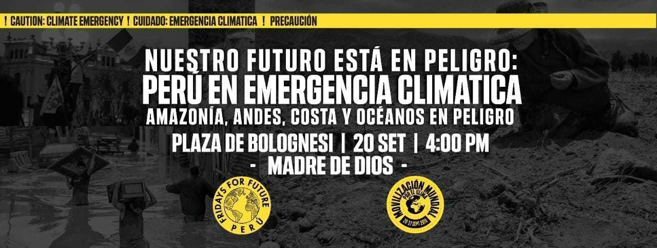 Jóvenes de Puerto Maldonado marcharan para demandar acciones concretas contra el cambio climático