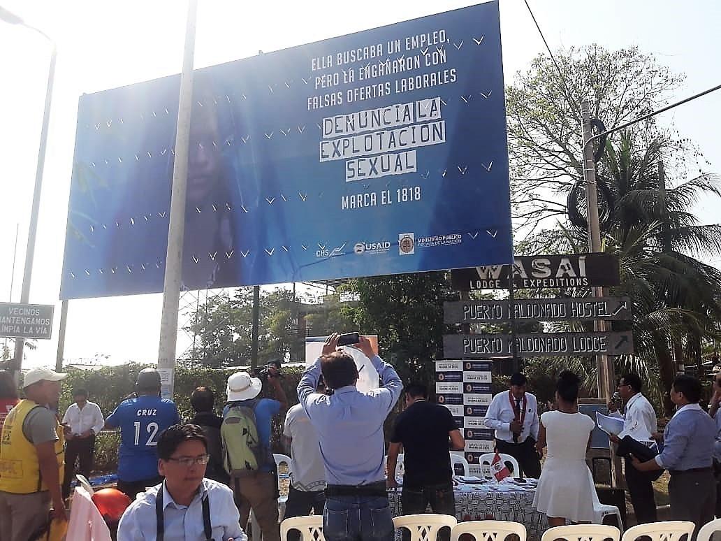Son 17 paneles instalados a lo largo de toda la región. Foto: Radio Madre de Dios.
