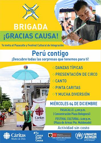 Realizarán Pasacalle y Festival Cultural para festejar la diversidad cultural