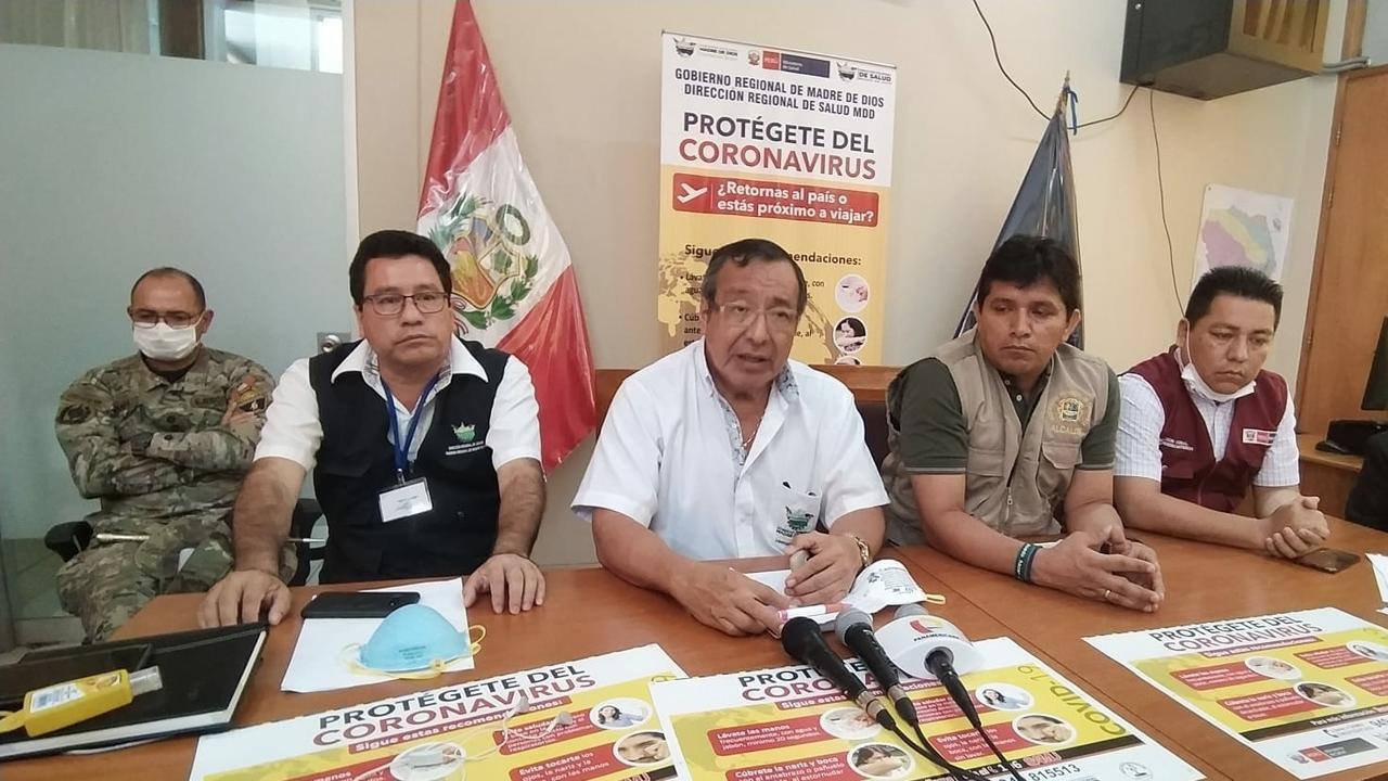 Confirman primer caso de coronavirus en Madre de Dios