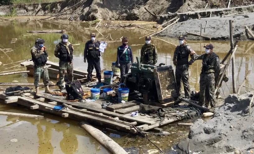 Continúan acciones contra la minería ilegal en Madre de Dios