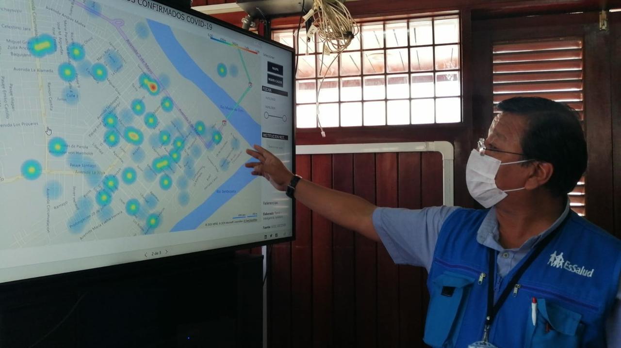 EsSalud Madre de Dios presenta “Mapa de Calor” que permite identificar el avance del Covid-19