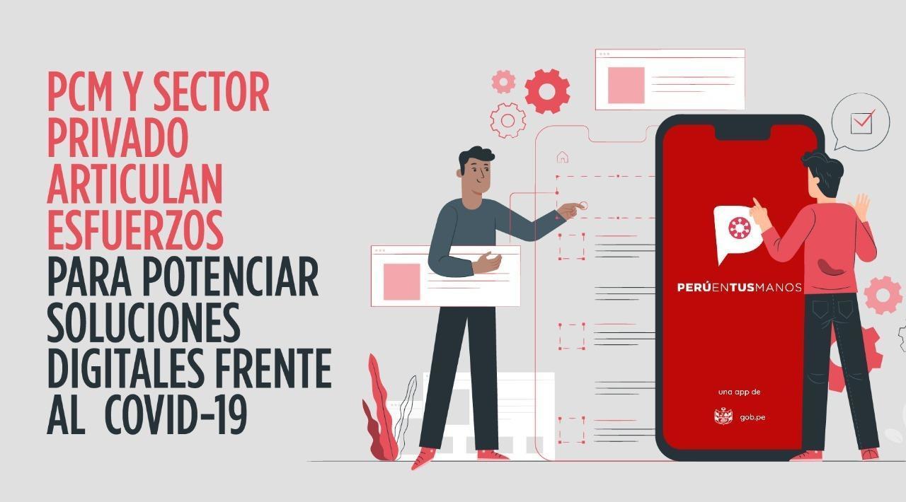 Covid-19: PCM y sector privado articulan esfuerzos para potenciar soluciones digitales