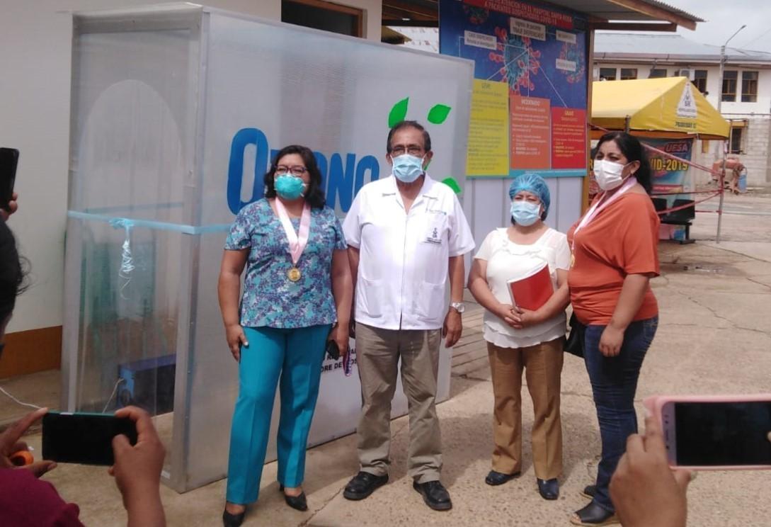 Instalan túnel de ozono en hospital Santa Rosa para prevenir contagios de Covid-19