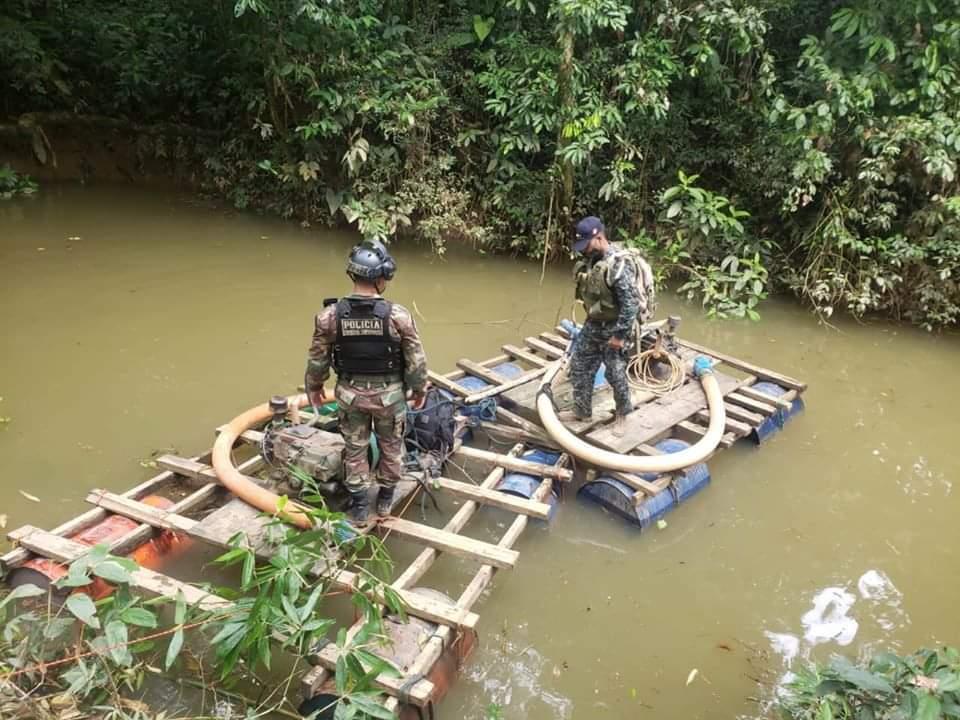 Madre de Dios: realizan operativo contra la minería ilegal en río Pariamanu