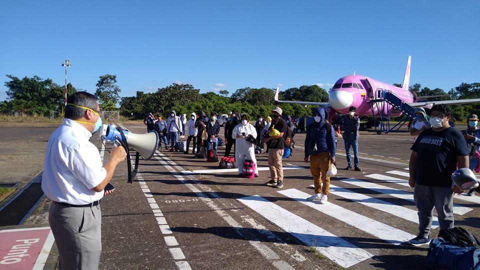 167 madrediosenses retornaron desde Lima hoy en vuelo chárter