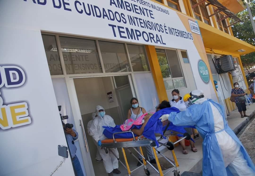 Pacientes ingresan a nuevos ambientes COVID-19 del Hospital Santa Rosa de Puerto Maldonado
