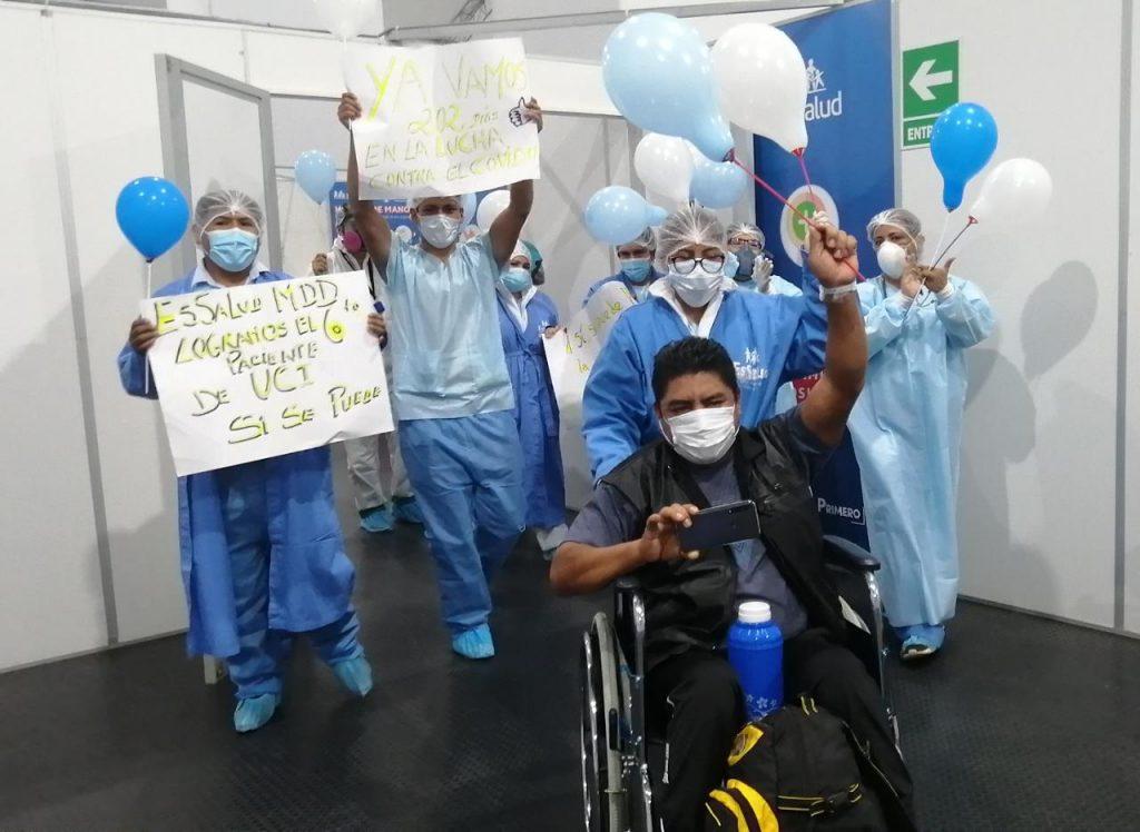 EsSalud Madre de Dios da de alta a paciente que venció el COVID-19 tras estar internado 22 días