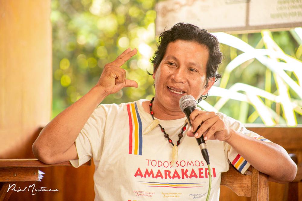 Chimatani Tayori procede de la comunidad nativa de Puerto Luz (Madre de Dios). Foto: Pavel Martiarena