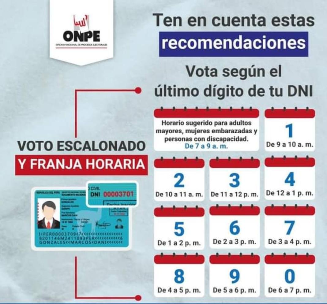 Jefe de la ONPE reafirma que voto escalonado contribuirá a garantizar salud de los votantes