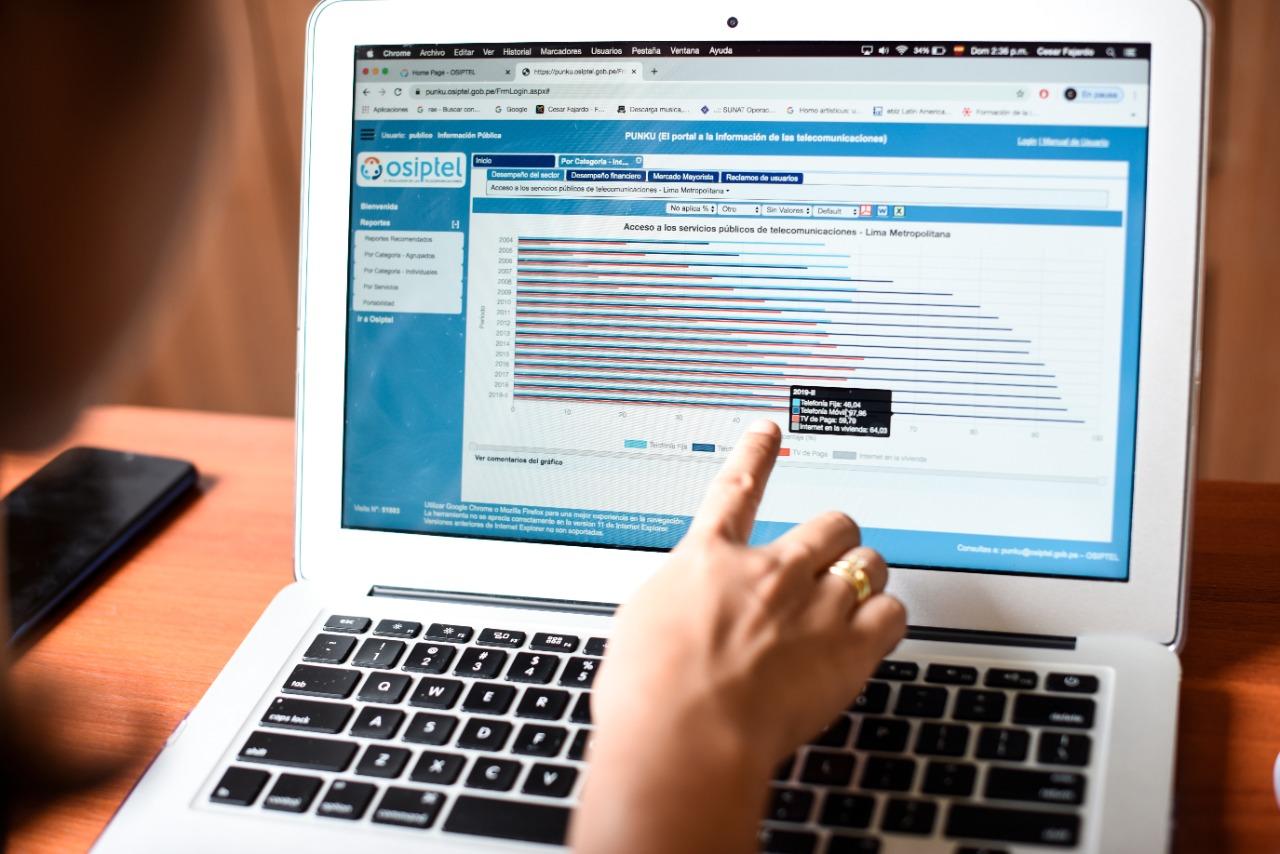 Osiptel realiza monitoreo remoto para verificar calidad del servicio de internet fijo en hogares