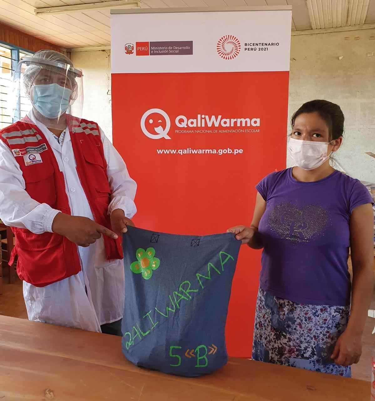 Madre de Dios: Madres de familia reciben productos de Qali Warma en bolsas de tela