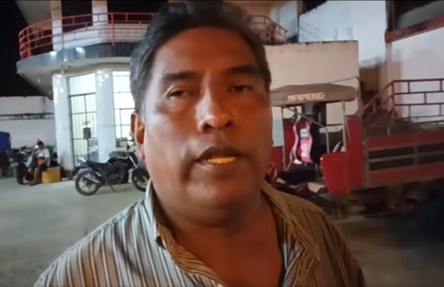 El encargado del grifo Qoyllority. Imagen: Radio Madre de Dios
