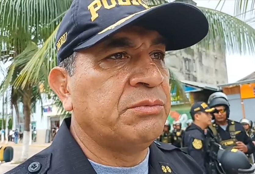 El general PNP Víctor Zanabria. Imagen: Radio Madre de Dios
