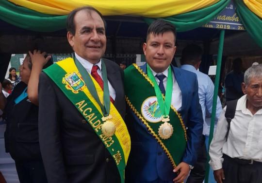 Luis Bocángel, tras asumir el mando de la municipalidad provincial. Foto: MPT