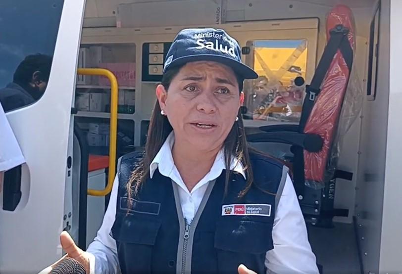 Ministra de Salud, Rosa Gutiérrez. Imagen: Radio Madre de Dios
