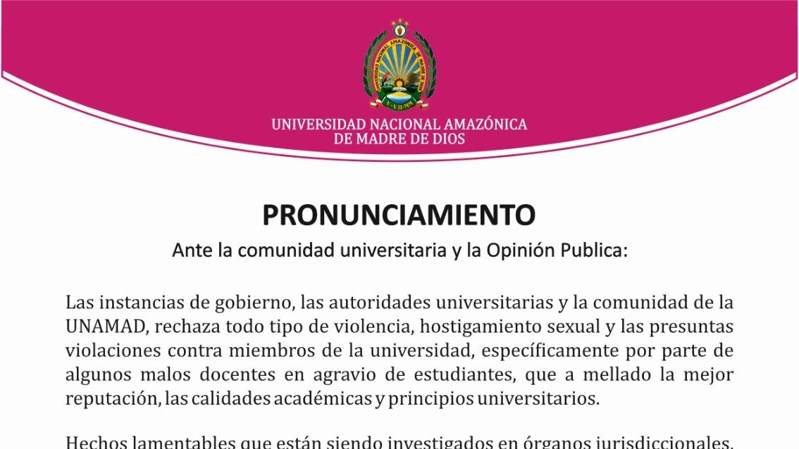Imagen: Unamad
