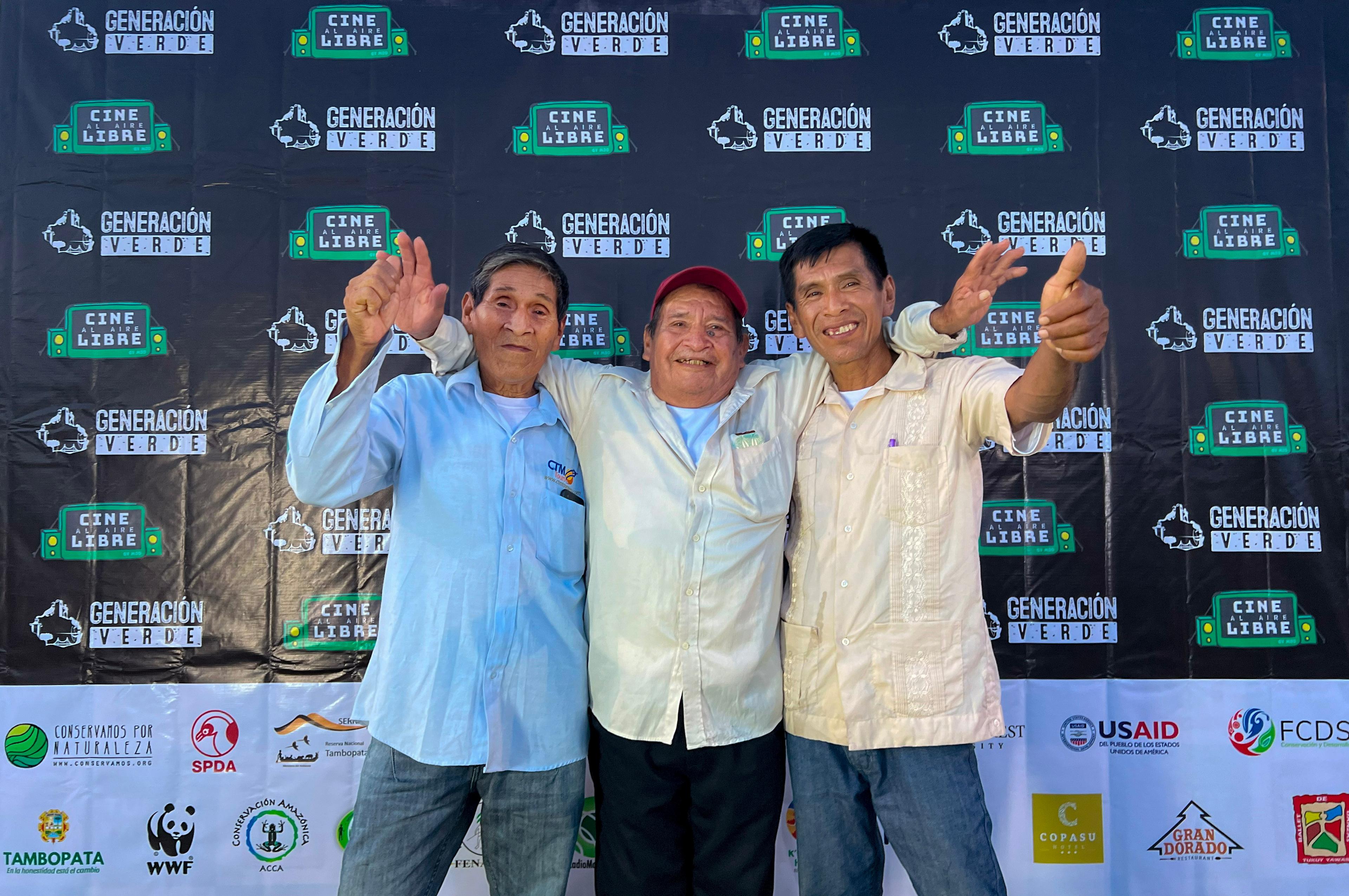 Los tres protagonistas de Candamo. Foto: Pavel Martiarena
