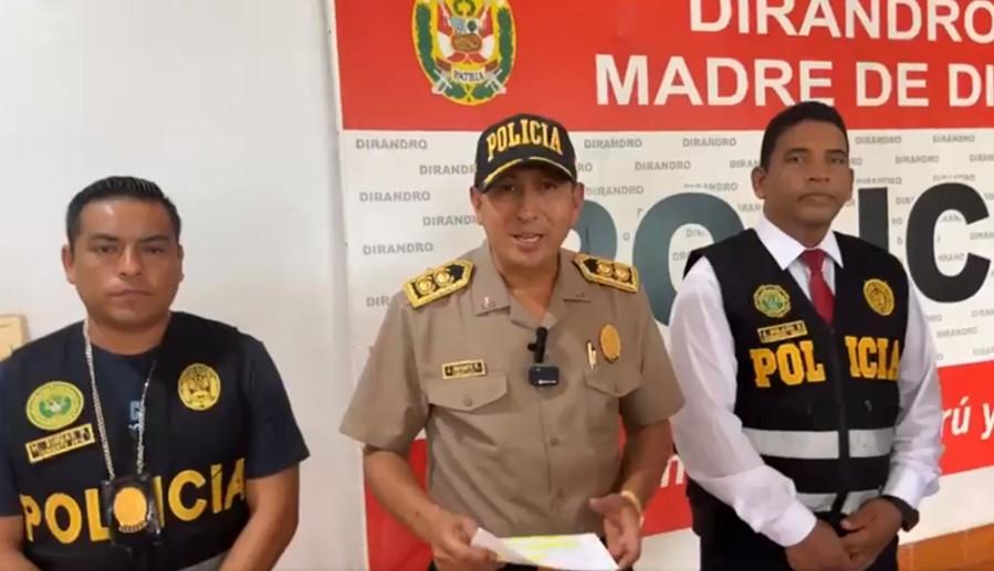 El general PNP Javier Infante Revilla. Imagen: Radio Madre de Dios